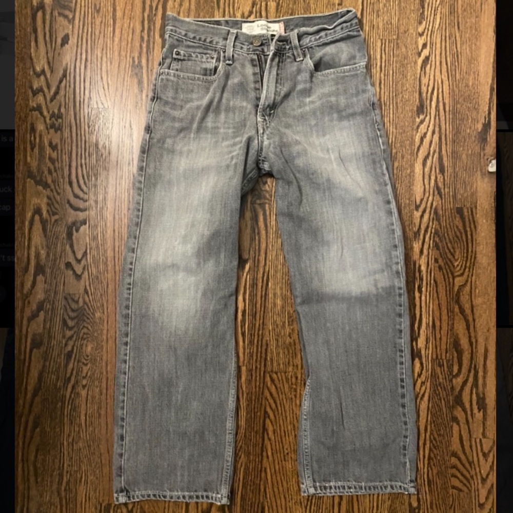 Black Levi’s Straight Leg Jeans
